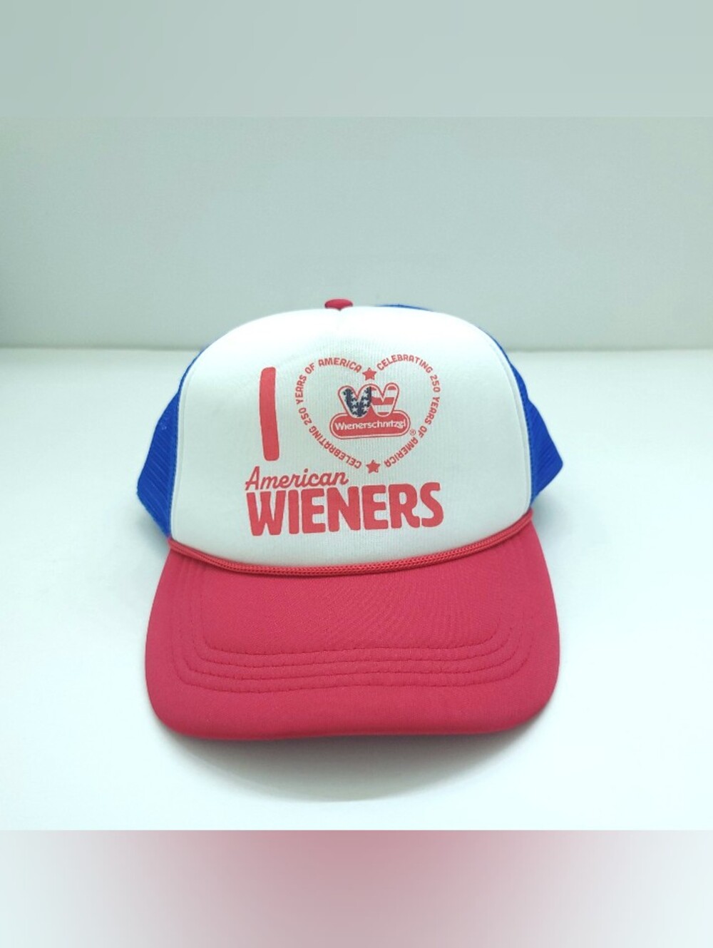 Wienerschnitzel I Heart Love American Wieners Hat 2026 USA 250th Anniversary